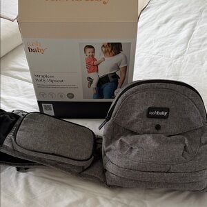Tushbaby Gray Strapless Baby Hipseat